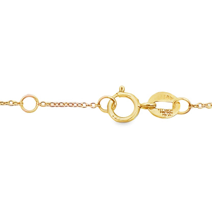 Natural .25ct Ruby Diamond Bracelet 14KT Yellow Gold by Bids.com