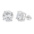 10.00ct Moissanite Stud Earrings Sterling Silver by Bids.com