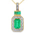 .64ct Emerald Diamond Fashion Pendants 14KT Yellow Gold by Bids.com