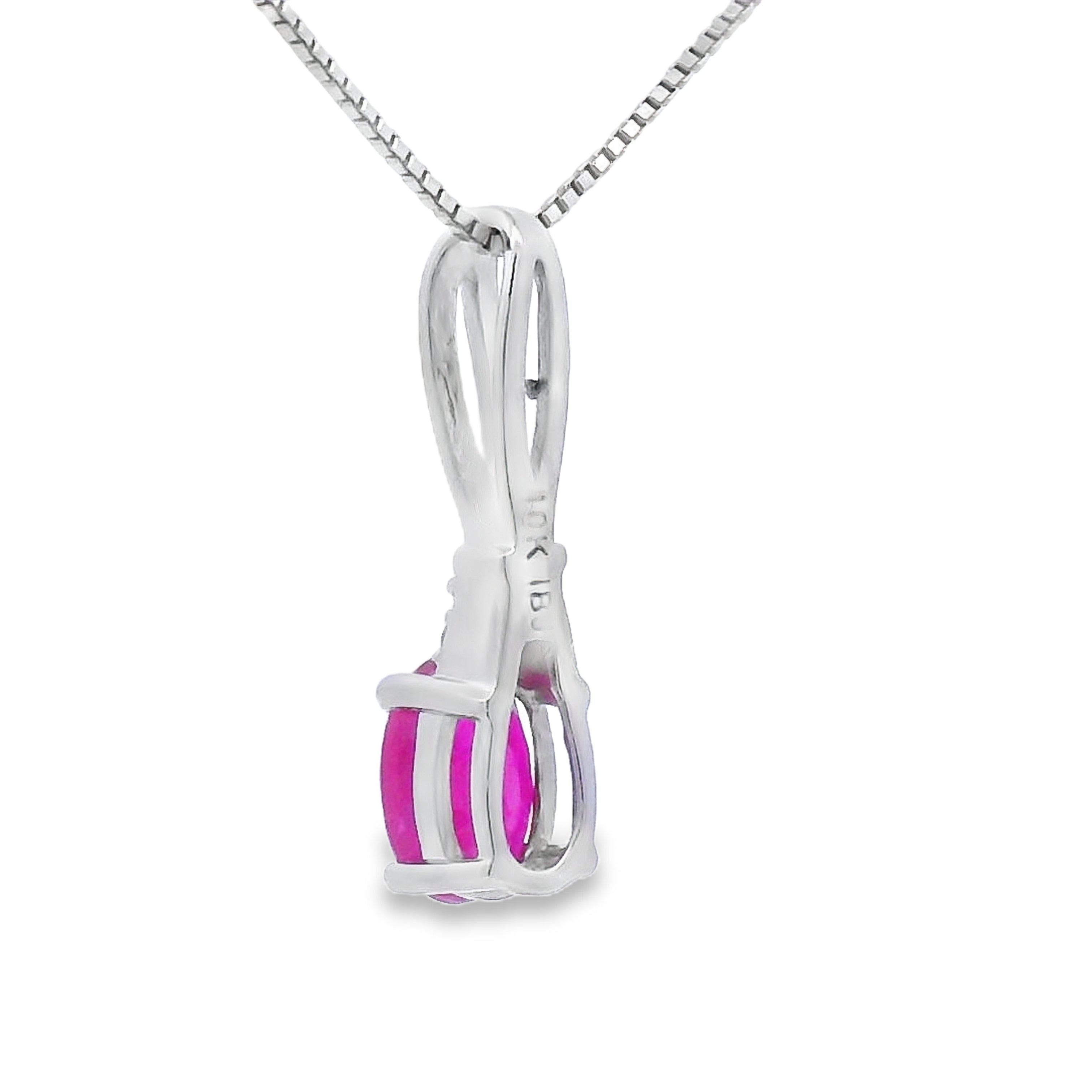 .38ct Ruby Diamond Fashion Pendants 10KT White Gold by Bids.com