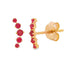 Natural .24ct Ruby Earrings 14KT Yellow Gold by Bids.com