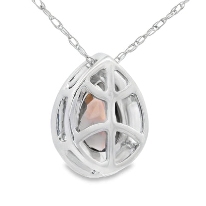 .39ct Quartz Diamond Fashion Pendants 10KT White Gold by Bids.com