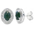 Natural 1.05ct Onyx Diamond Earrings 10KT White Gold by Bids.com