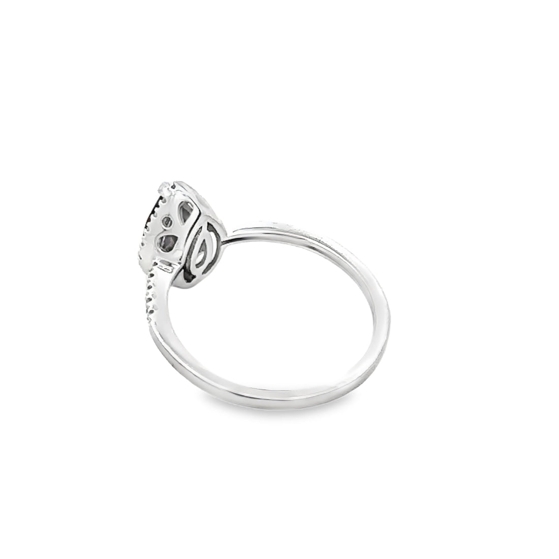 Natural 1.28ct Garnet Diamond Ring 14KT White Gold by Bids.com