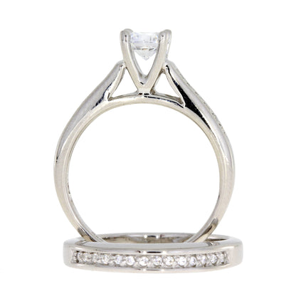 Genuine Cubic Zirconia CZ SS Bridal Sterling Silver by Bids.com