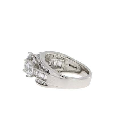 Natural Cubic Zirconium CZ SS Bridal Sterling Silver by Bids.com