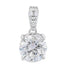 Genuine 2.00ct Moissanite Pendant Sterling Silver by Bids.com