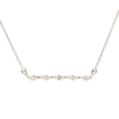 Genuine .05ct Diamond Fashion Pendants 14KT White Gold by Bids.com
