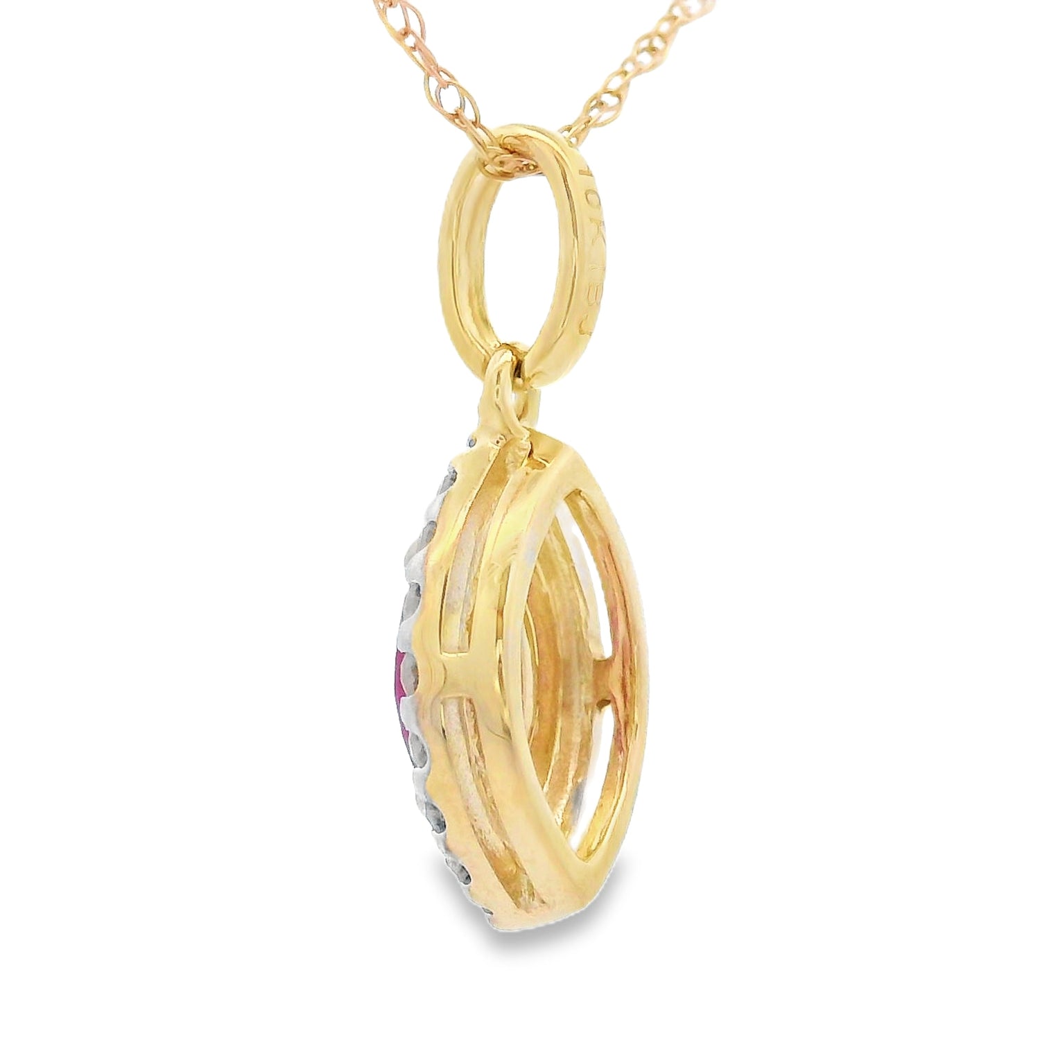 .26ct Ruby Diamond Fashion Pendants 10KT Yellow Gold by Bids.com