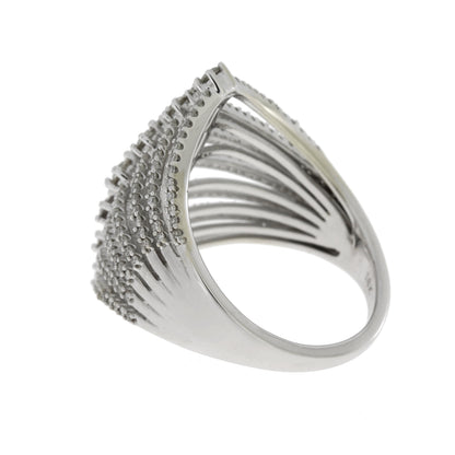 Natural 1.00ct Diamond Ring 14KT White Gold by Bids.com
