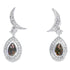 .47ct Quartz Diamond Dangle Earrings 10KT White Gold by Bids.com