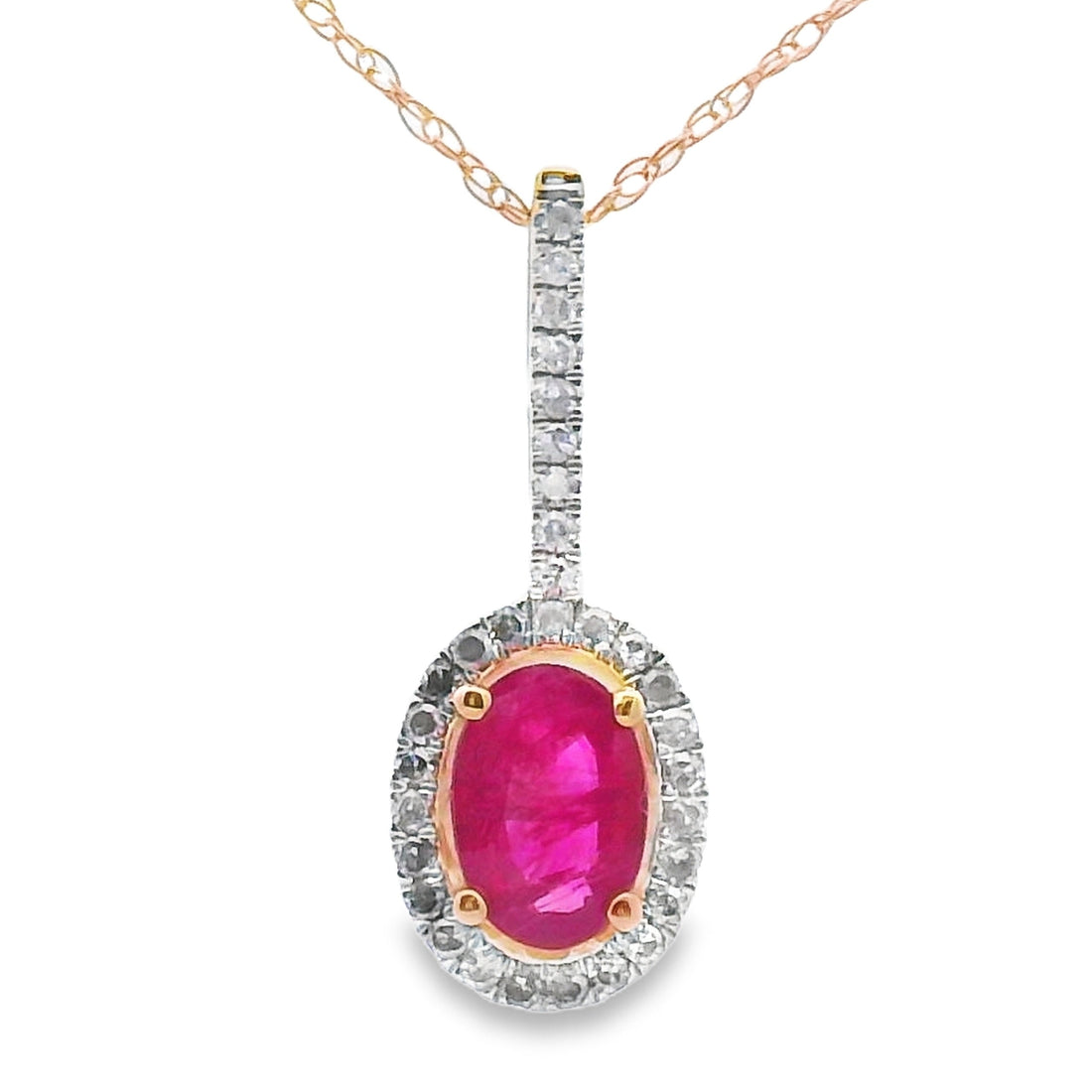 .61ct Ruby Diamond Fashion Pendants 10KT Yellow Gold by Bids.com