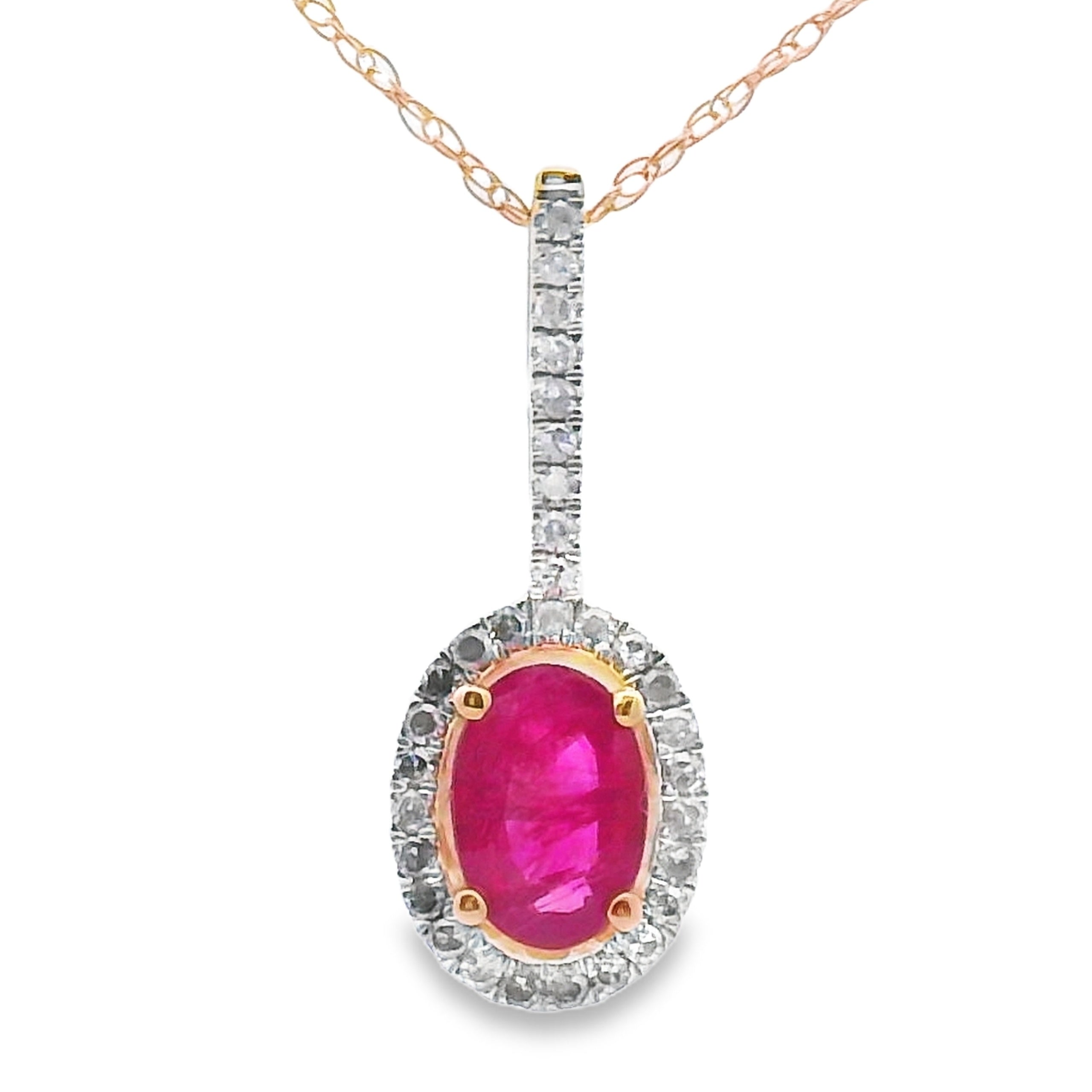 .61ct Ruby Diamond Fashion Pendants 10KT Yellow Gold by Bids.com