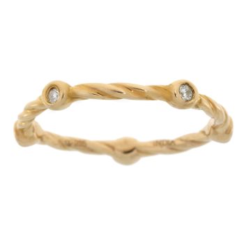 .07ct Diamond stackable band set Sterling Silver by Bids.com