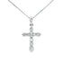 .30ct Diamond Cross Religious Pendant 14KT White Gold by Bids.com