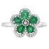 Genuine 1.01ct Emerald Zircon Ring Sterling Silver by Bids.com
