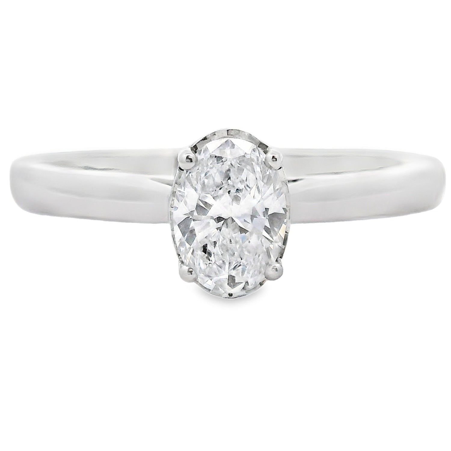 Genuine .50ct Lab Grown Diamond  10KT White Gold