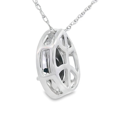 .03ct Onyx Diamond Fashion Pendants 10KT White Gold by Bids.com