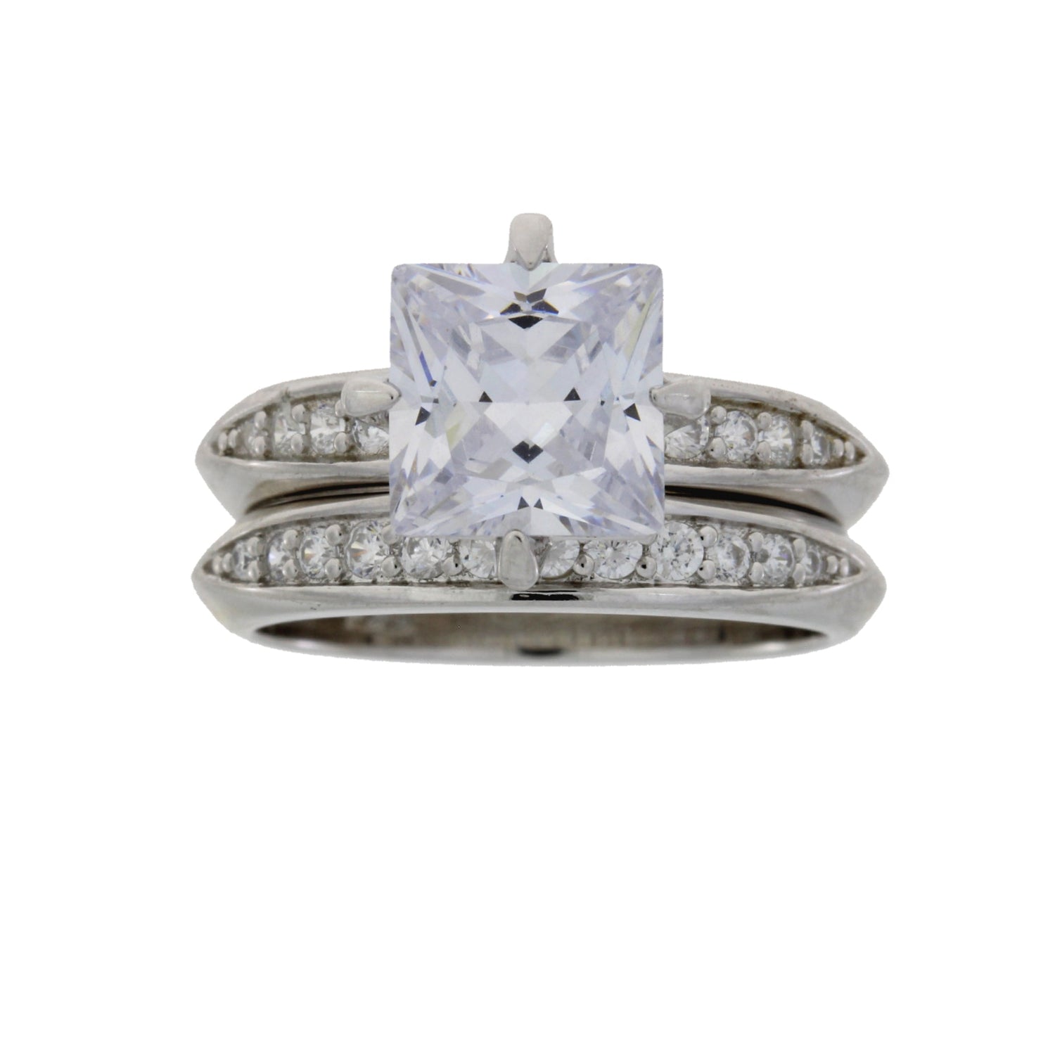 Natural Cubic Zirconium CZ SS Bridal Sterling Silver by Bids.com