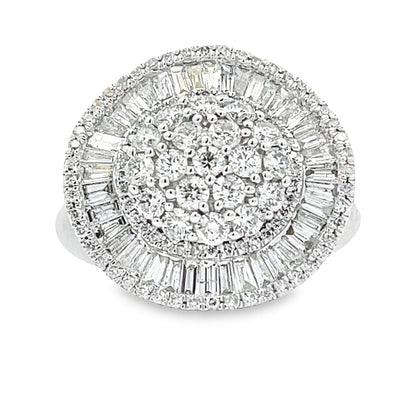 Genuine 2.00ct Diamond Ring 14KT White Gold by Bids.com