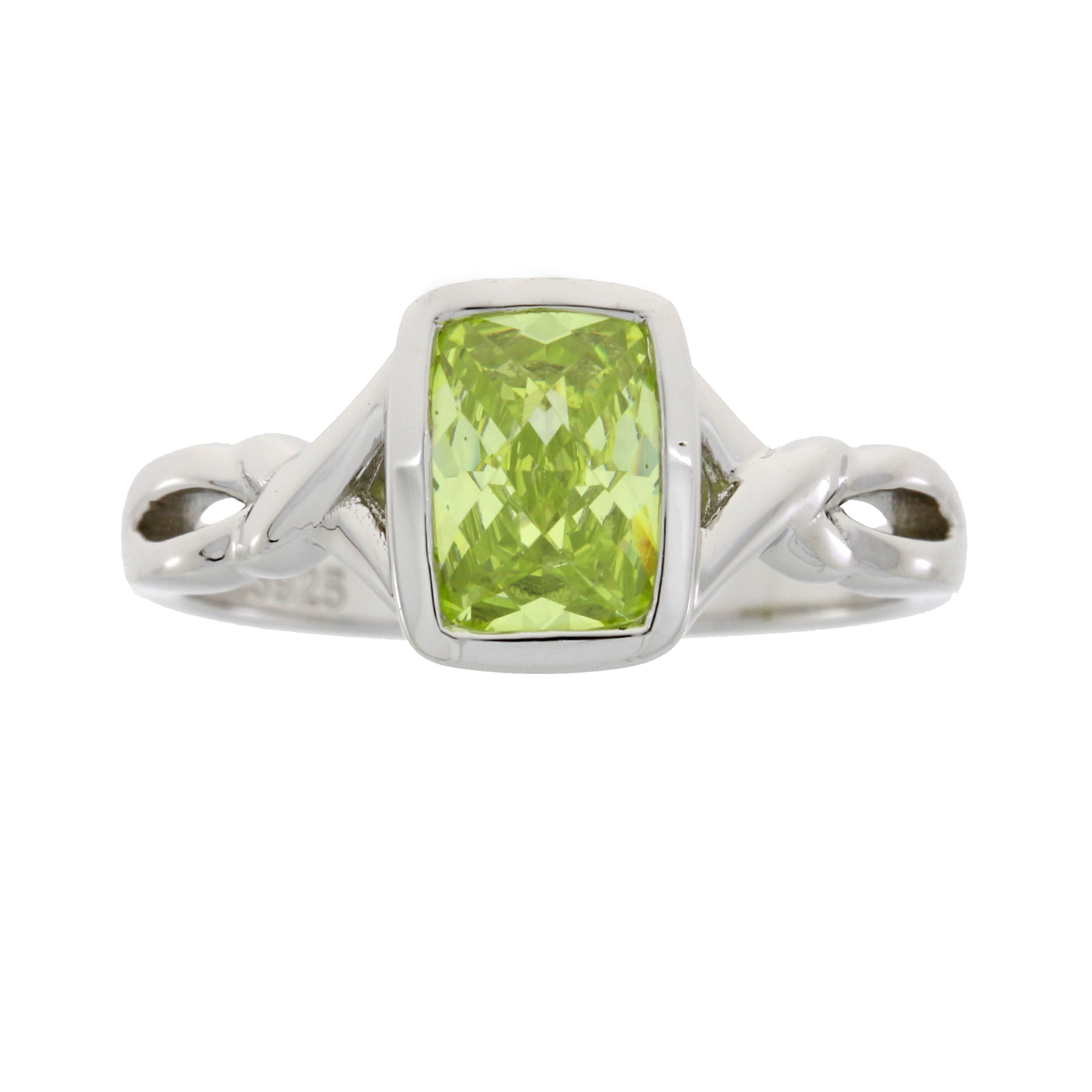 Genuine Cubic Zirconium Ring Sterling Silver by Bids.com