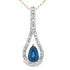 Sapphire Diamond Fashion Pendants 10KT Yellow Gold by Bids.com