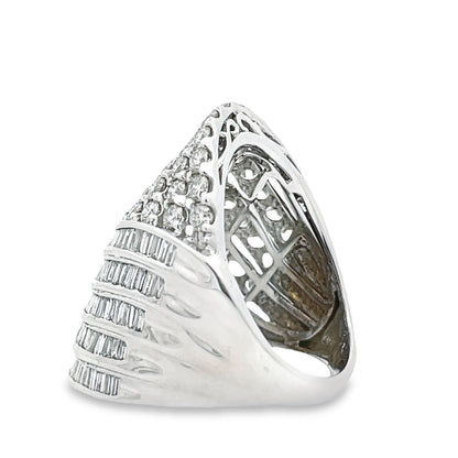 Natural 4.00ct Diamond Ring 10KT White Gold by Bids.com