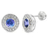 1.75ct Tanzanite Diamond Earrings 18KT White Gold by Bids.com
