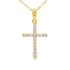 .10ct Diamond Cross Religious Pendant 14KT Yellow Gold by Bids.com