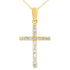 .25ct Diamond Cross Religious Pendant 14KT Yellow Gold by Bids.com