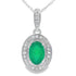 Chalcedony Diamond Fashion Pendants 10KT White Gold by Bids.com