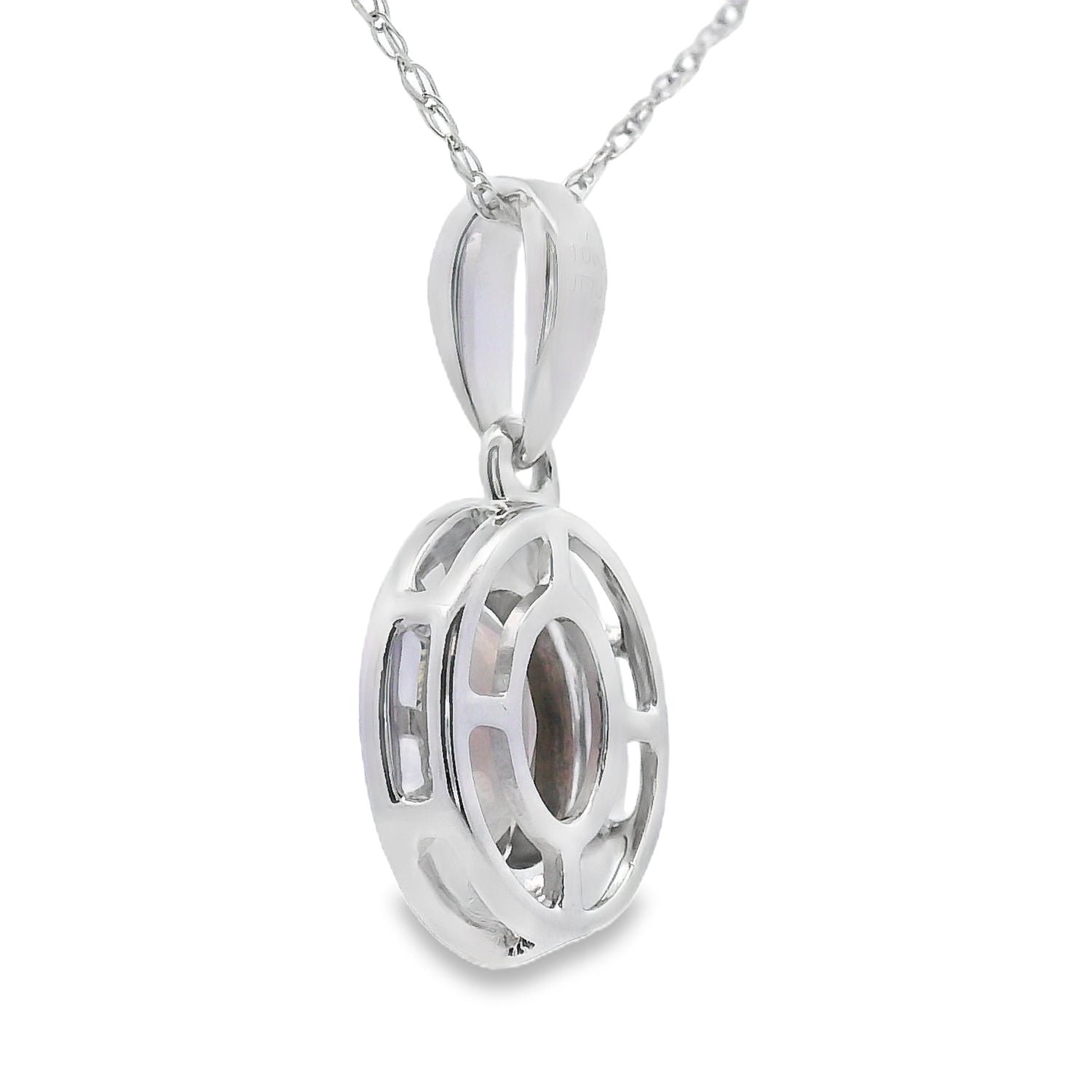 .42ct Quartz Diamond Fashion Pendants 10KT White Gold by Bids.com