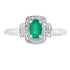 Genuine .45ct Emerald Diamond Ring 10KT White Gold by Bids.com