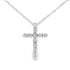 .12ct Diamond Cross Religious Pendant 14KT White Gold by Bids.com