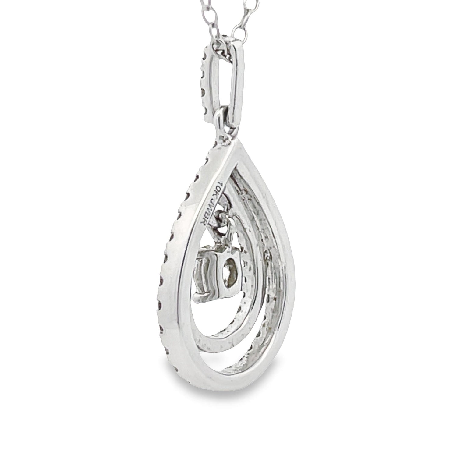 Genuine .77ct Diamond Fashion Pendants 10KT White Gold by Bids.com