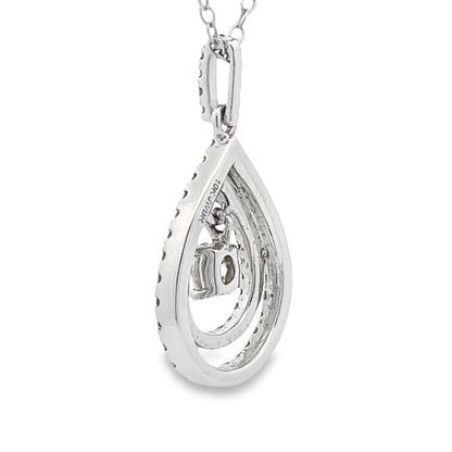 Genuine .77ct Diamond Fashion Pendants 10KT White Gold by Bids.com