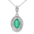 .46ct Emerald Diamond Fashion Pendants 10KT White Gold by Bids.com