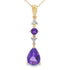 Amethyst Diamond Fashion Pendants 10KT Yellow Gold by Bids.com