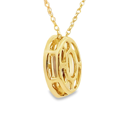 .39ct Quartz Diamond Fashion Pendants 10KT Yellow Gold by Bids.com