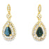 1.22ct Sapphire Diamond Earrings 10KT Yellow Gold by Bids.com