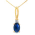 Sapphire Diamond Fashion Pendants 10KT Yellow Gold by Bids.com
