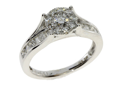 Genuine 1.20ct Diamond Diamond Eng Only 10KT White Gold by Bids.com