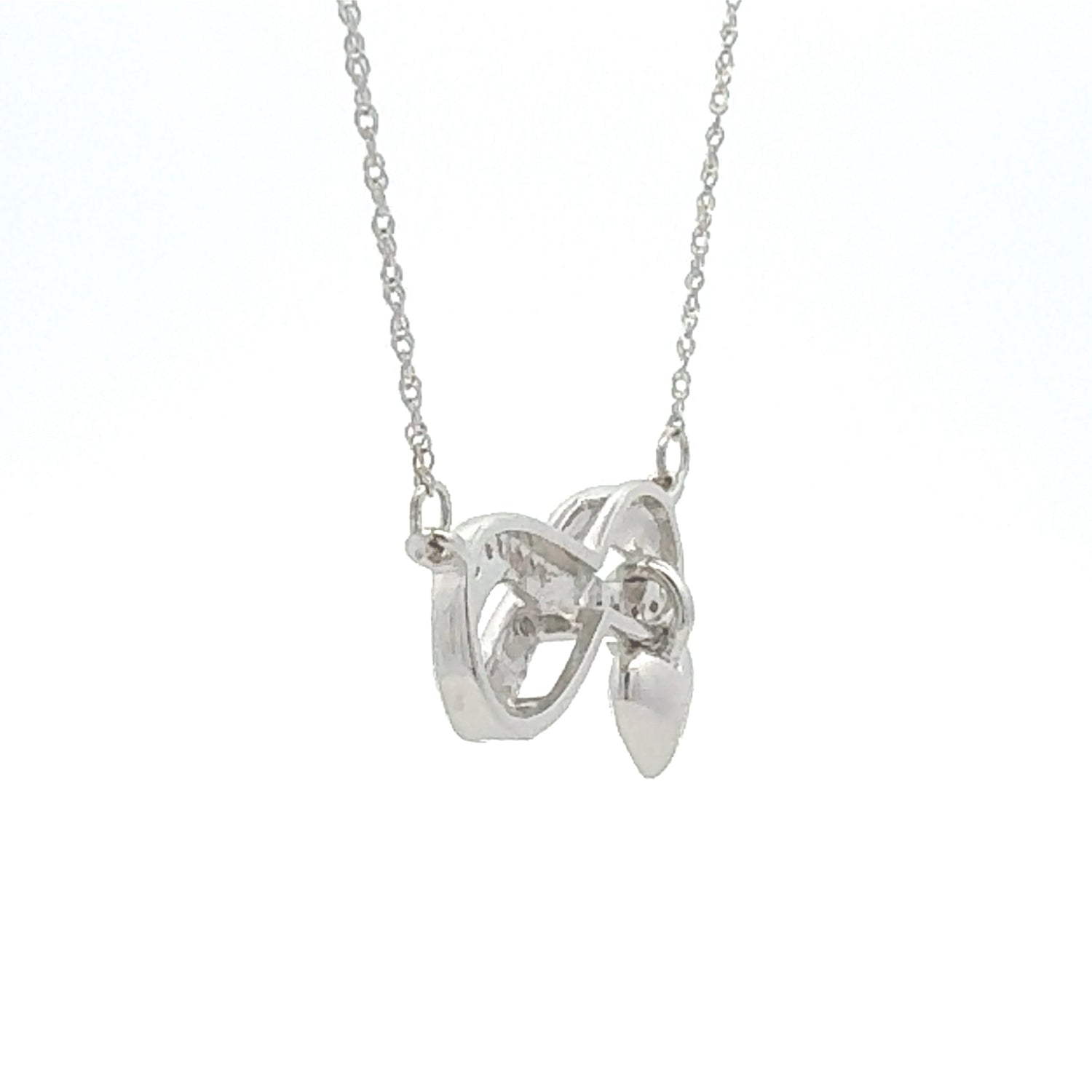 Natural .04ct Diamond Fashion Pendants Sterling Silver by Bids.com