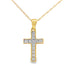 .12ct Diamond Cross Religious Pendant 14KT Yellow Gold by Bids.com