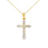 .30ct Diamond Cross Religious Pendant 14KT Yellow Gold by Bids.com