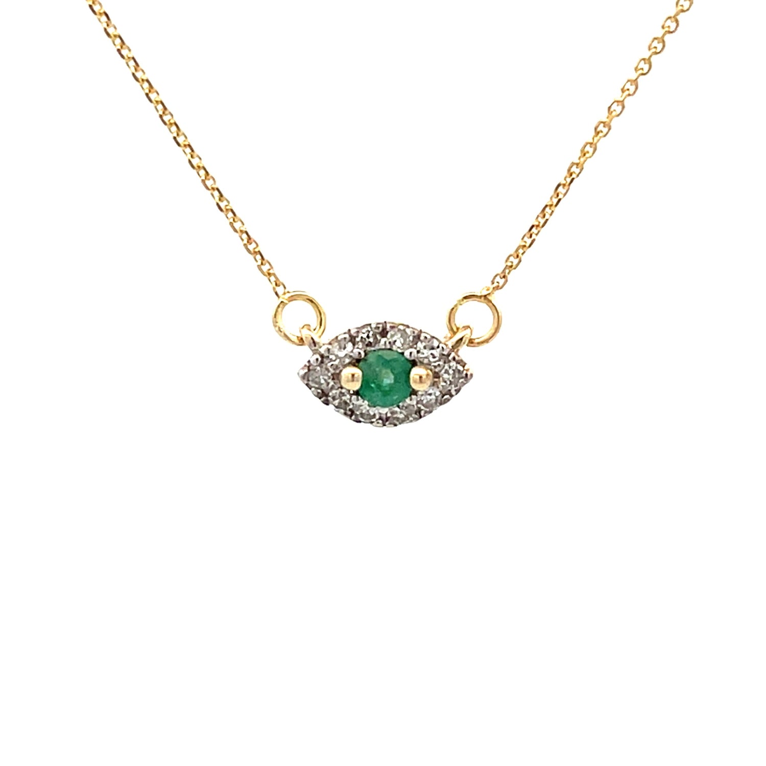 .12ct Emerald Diamond Fashion Pendants 14KT Yellow Gold by Bids.com