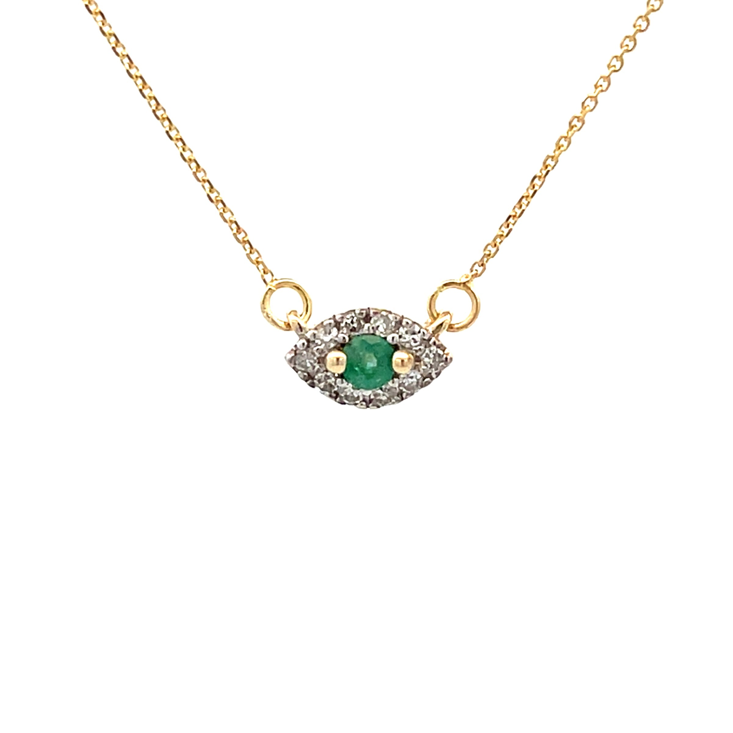 .12ct Emerald Diamond Fashion Pendants 14KT Yellow Gold by Bids.com