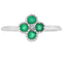 Genuine .15ct Emerald Diamond Ring 10KT White Gold by Bids.com