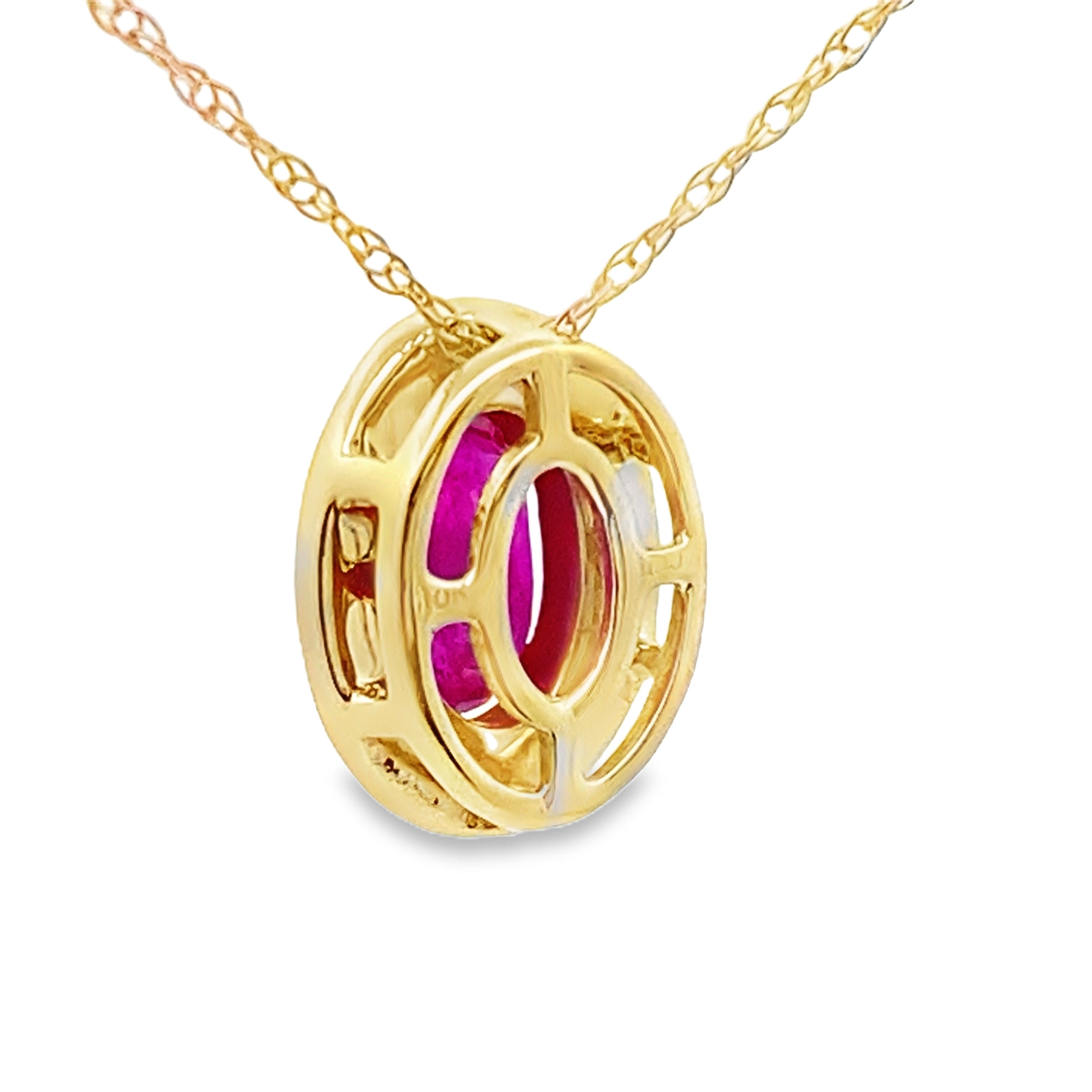 .63ct Ruby Diamond Fashion Pendants 10KT Yellow Gold by Bids.com