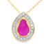 .53ct Ruby Diamond Fashion Pendants 10KT Yellow Gold by Bids.com
